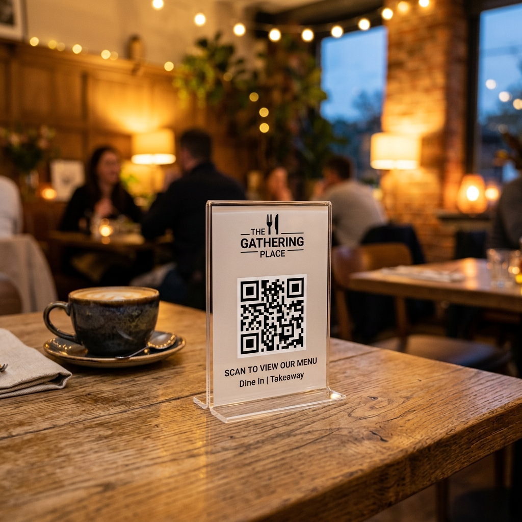 Khách quét mã QR